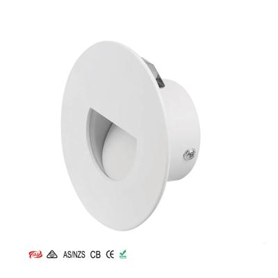 China CE ROHS WARRANTY 1.5W Roud Darham IP54 3YR Tempered Glass SAA Wall Lights with Shade Mount Aluminum Indoor Light Silver Anodized Vintage for sale