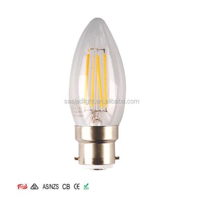 China Home Office SAA B15 3CCT Smart candle led bulb3 c9 filament bulb for outdoor indoor lights wall light AC85-277V for sale