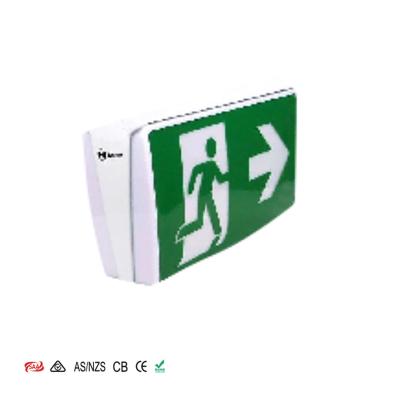 China Doors SAA AS/NZS 2293 Factory 5W LED EXIT SIGN Surface-mount DoorwaysT A40 Led Emergency Exit Light For Corridors Stairs AU NZ for sale