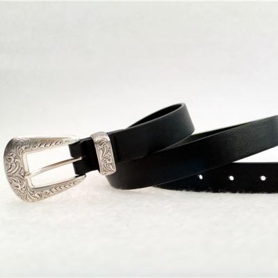 China ALLOY Design New Fashion Hot Sale Ribbon Buckle Vintage Lady PU Woman Belt for sale