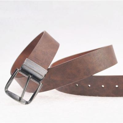 China ALLOY PIN Buckle PU Reversible Vintage Bonded Leather Jean Men Belt Best Price for sale