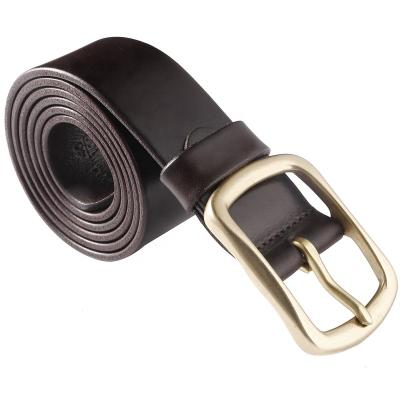 China Fashion Custom Color Cowhide Good Quality Genuine Leather Waist Belt For Clothing Men New Design Gold Buckle for sale