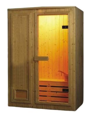 China Computer Control Panel factory price 2 person dry wooden near and far infrared sauna room for sale