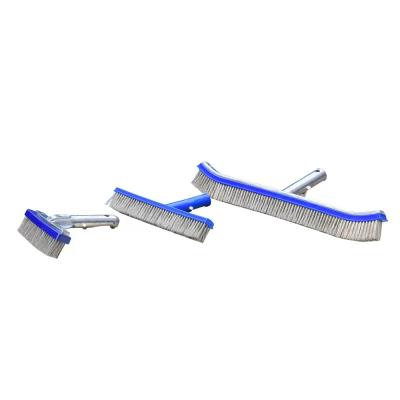 China Factory supply high quality stainless steel brush swimming pool tools cleaning wire brush for swimming pool for sale