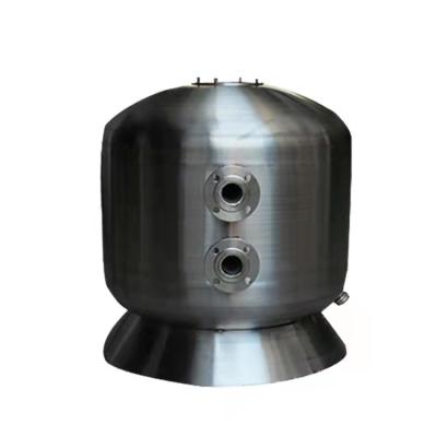 China Easy Install Swimming Pool Side Water Tank Sand Filter Stainless Steel Outlet Quartz Sand Circulation Tank for sale