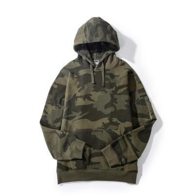 China Custom White Pullover Cotton Pocket Kangaroo Hoodies Anti-wrinkle Warm Camouflage Hoodies For Men for sale