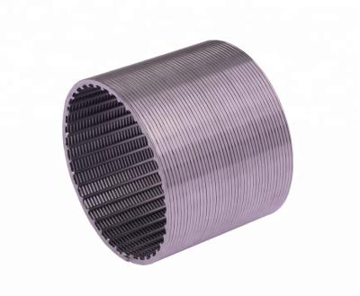 China Stainless Steel 10 Inch 0.5mm Slot 316 Stainless Steel Johnson Strainer Screen Filter For Drilling Pit for sale