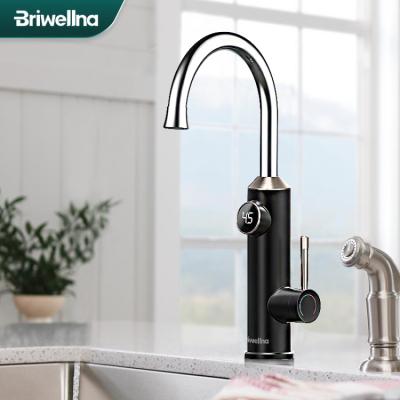 China Briwellna 220V Kitchen Bathroom Mixer Tap Bottom Instant Water Heater Faucet Hot Water Tap Electric Tankless Geyser Faucet for sale