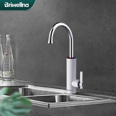 China Kitchen Bottom Instant Bathroom Faucet Water Heater Briwellna 220V 3.2KW Waterproof Faucet With Digital Display Tankless Geyser Faucet for sale