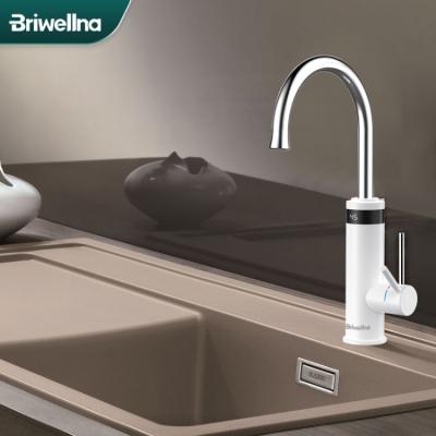 China Briwellna 220V Swan Faucet Hot Water Tap Bathroom Tankless Instant Lower Heater Geyser Heating Tap Kitchen Plastic Swan Faucet Geyser for sale