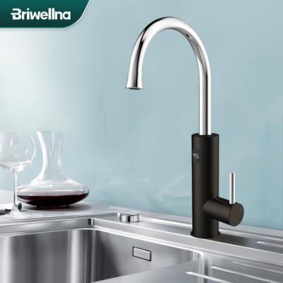 China Briwellna 220V 3200W Bottom Electric Water Heater Faucet Kitchen Bathroom Tap with Digital Display Electric Bathroom Kitchen Faucet Geyser for sale