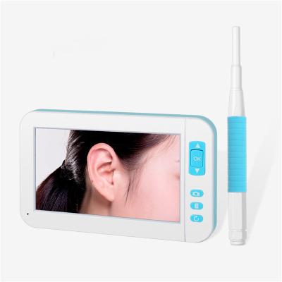 China 1080P HD 4.3 Inch 4.3 Inch Screen 5.5mm Lens Ear Wax Removal Ear Endoscope USB Ear Cleaning Digital Otoscope for sale