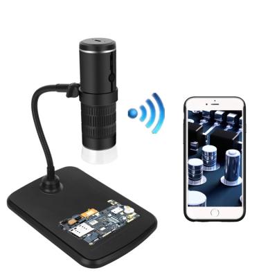 China HD 1080P 1000X USB WiFi Digital Plastic Microscope Repair Mobile Microscope with Stand for sale