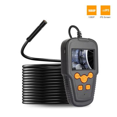 China 2021 New 2.4 Inch Monitor HD 8mm Lens 2M Wire Car Pipe Plastic Portable Sewer Inspection Industrial Borescope Camera for sale