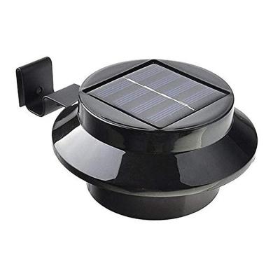 China Garden CE ROHS Certificated Black Color 3LED Solar Gutter Light for sale