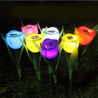 China LANDSCAPE Tulip Stakes Decorative Solar Lights for sale