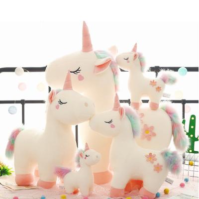 China Valentine's Day Gift PP Cotton Dreamy Pony Pillow Multifunctional Stuffed Toy Unicorn Elastic Cloth Full Of Girl Heart Doll Birthday Gift for sale