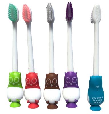 China OEM Disposable Factory Cartoon Shape Kids Children Custom Animal Toothbrush for sale