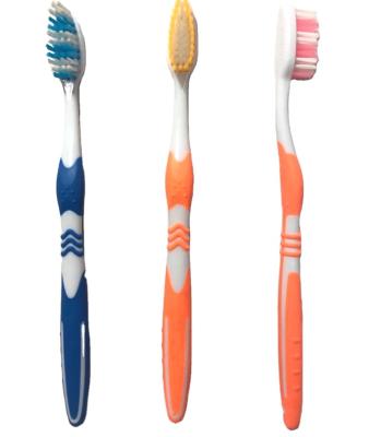 China Factory Wholesale OEM Disposable Soft/Medium/Hard Bristle Plastic Adult Toothbrush Jiangsu China for sale