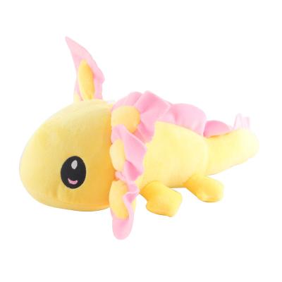 China Toy New Cartoon Salamander Doll Axolotl Cute Plush Toy Mexican Hexagon Dinosaur Doll Puppet for sale