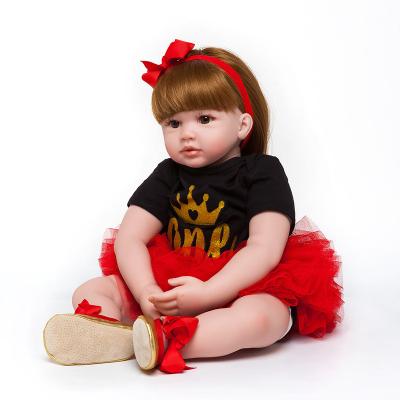 China Soft Toy Fashion Baby 24 inch 60 cm Lifelike Reborn Doll Newborn Kids Wholesale Toys for Christmas Gift and Birthday Gift for sale