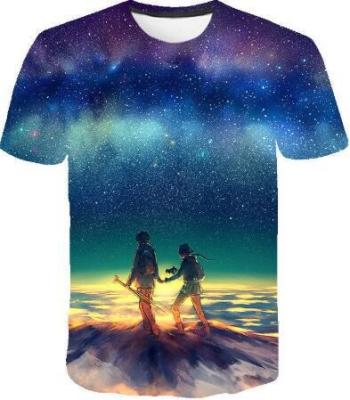 China ODM Playeras Para Sublimar De Hombre Anime Anima Summer Oversized 3d Shirt 3d Tshirt Anti-wrinkle Evertop OEM Tshirt Cos for sale