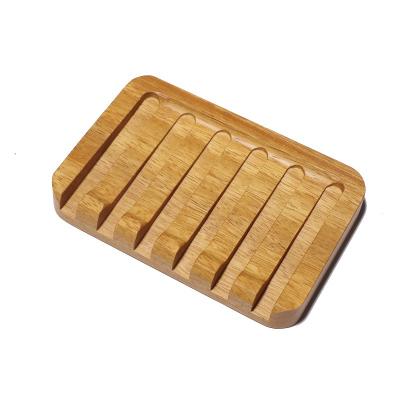 China Soap Dish Dry Natural Logo Bamboo Soap Dish For Soap Dish Natural Eco Friendly Bath Shower Dish Custom Bathroom for sale