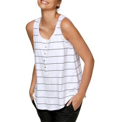 China Antibacterial Women's Maternity Pregnancy Clothes Sleeveless Breathable Nursing Maternity Tank Tops for sale