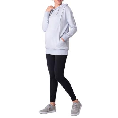 China Antibacterial Casual Women Maternity Clothes Breastfeeding Long Sleeve Nursing Maternity Hoodie for sale