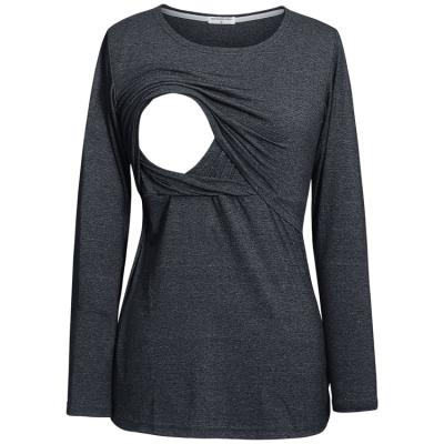 China Wholesale Women Antibacterial Breastfeeding Soft Comfort Care Clothes Casual Women Maternity Tops for sale