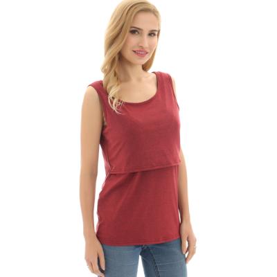 China In-stock Antibacterial Soft Women's Multi-Functional Care Clothing Maternity Tank Tops for sale