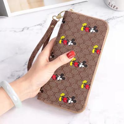 China Luxury Fashion Waterproof High Quality Custom Leather Travel Fashion Wallet Men Outdoor Portable Women All Over Print Long Purse for sale