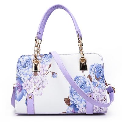 China 100% Eco-friendly Lady Handbag Fashion PU Leather High Quality Printed Handbags for sale