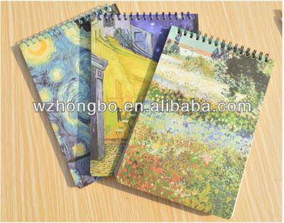 China A4 A5 A6 Double Ended Spiral Notebook Top Bound Spiral Notebook for sale