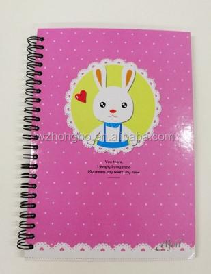 China Wholesale Spiral Hardcover Custom Printed Spiral Notebook with Colorful Inner Pages Student Notebook for sale