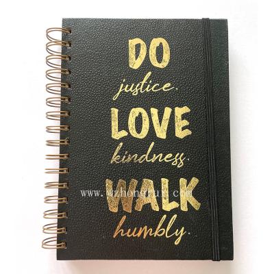 China 2021 Office and School Supplier Manufacturer Aluminum Printing Planner Book Diary Notebook Soft Cover Spiral Notebook Back to School for sale