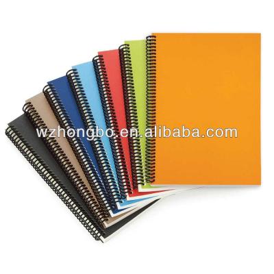 China Wire Spiral Boundary Recycled Bulk A4 Spiral Notebooks for sale