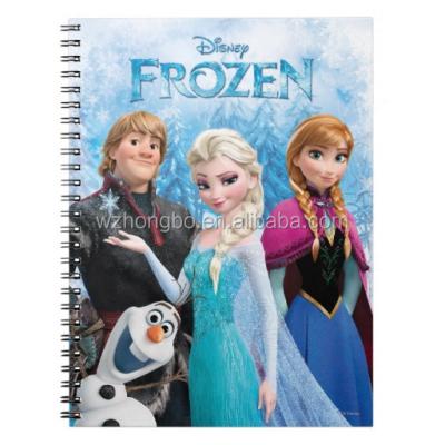 China Promotional spiral double spiral princess spiral notebook/princess notebook for sale