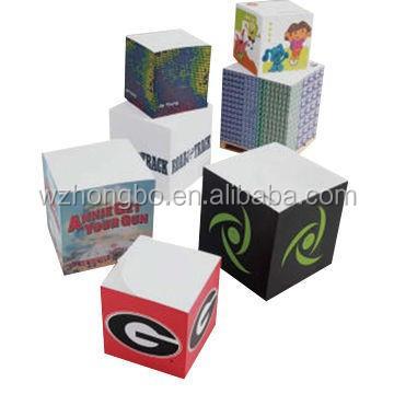 China Convenient Economy Paper Cube Self-adhesive Notepad Cube Note Pad for sale