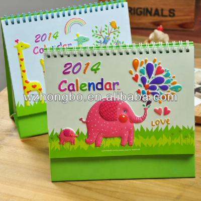 China Wholesale Factory Custom Printing OEM 2021 Cute Monthly Table Calendar Desk Calendar Flip Above Stand Desk Table Calendar for sale