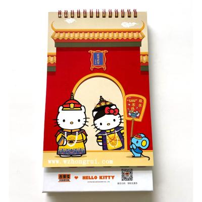 China Restaurant Chains Wholesale Flip Table Calendar Desk Calendar OEM Promotion Cute 2021 Calendar Above Stand Calendar For Office for sale