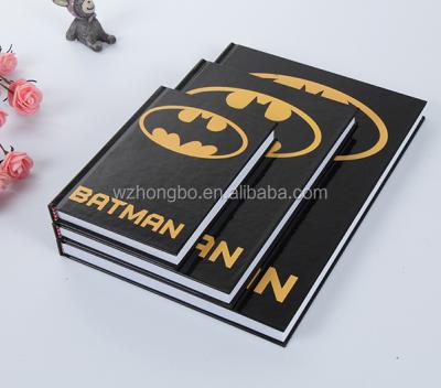 China Printed hardcover book diary superhero for kids and adult, journals, gift and promotion for sale