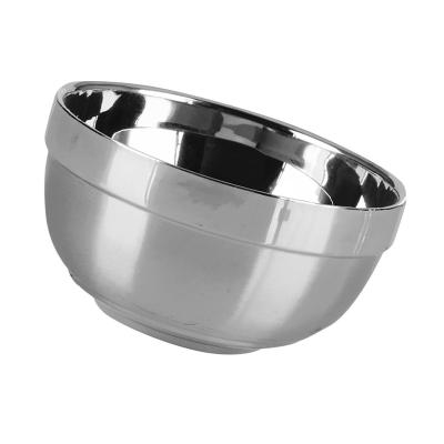 China Double Bowl SUS 304 Food Grade Stainless Steel Wall Heat Insulation Bowl for sale