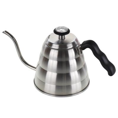 China High Quality Tea Kettle Stainless Steel Spill Over 1.2L Tea And Coffee Kettle With Thermometer for sale