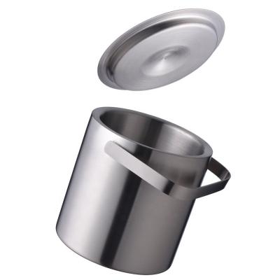 China Sustainable High Quality Double Wall Stainless Steel Ice Bucket For Supply for sale