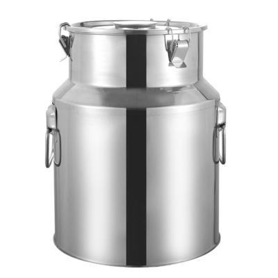 China Stainless Steel Milk Barrel Sealed Sustainable Tank Rice Water Canister Carry Bucket Storage Tank for sale