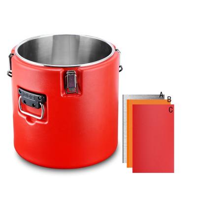 China 8L 18L 28L 38L 48L 58L Stainless Steel SS304 Milk Tea Thermos Barrel Soup Viable Bucket For Hot Food for sale