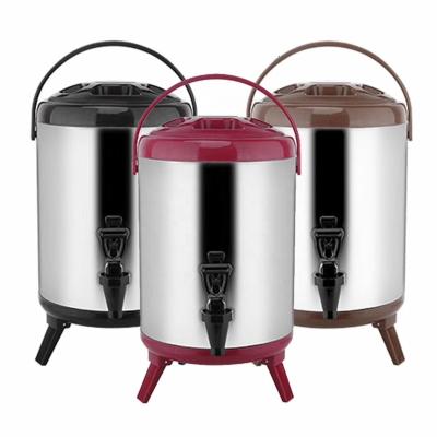 China 201 Stainless Steel Thermos Water Heat Preservation Stainless Steel Bucket Milk Tea Barrel for sale