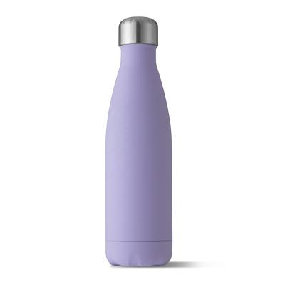 China Sustainable Portable Cola Shape Double Wall Vacuum Insulated Stainless Steel Smart Water Bottle for sale