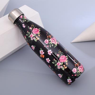 China Sustainable Wholesale High Quality 500ml 750ml Vacuum Insulated Stainless Steel Water Bottle Customized Logo for sale